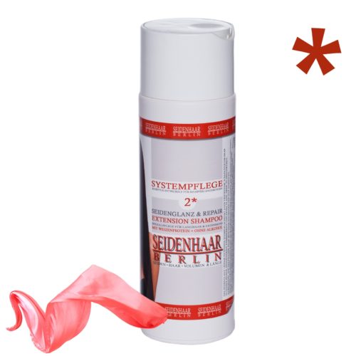 Seidenglanz & Repair- Extension Shampoo, mit Keratin & Seidenprotein / Shampoo ohne Alkohol, Silikone und Parabene: 200 ml