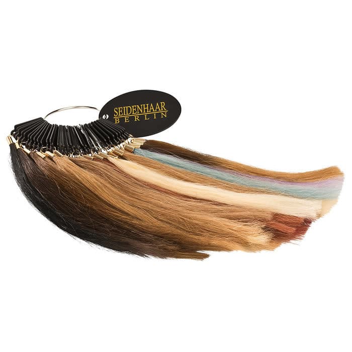 Farbring aus 100% Echthaar zur Farbbestimmung von Seidenhaar Berlin - Hochwertige Echthaar Haarverlängerungen in Remy-Qualität (Bild 2)