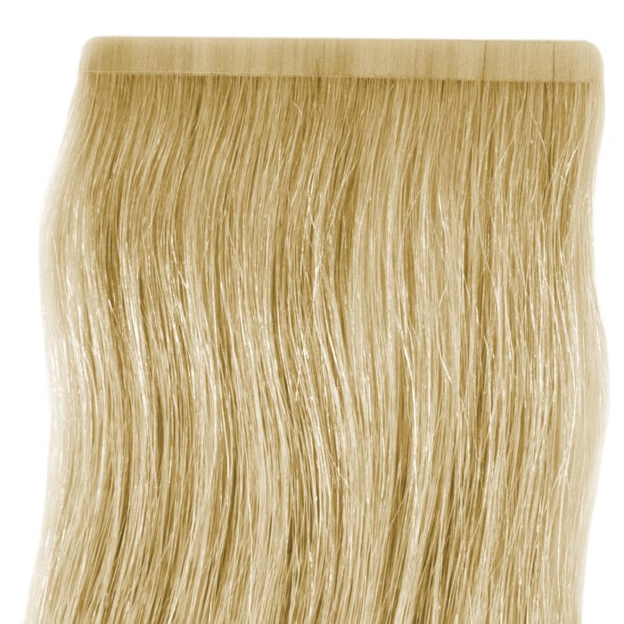 Tape-Extensions von Seidenhaar Berlin - Hochwertige Echthaar Haarverlängerungen in Remy-Qualität - Farbe: mittelblond #22 (Bild 3)