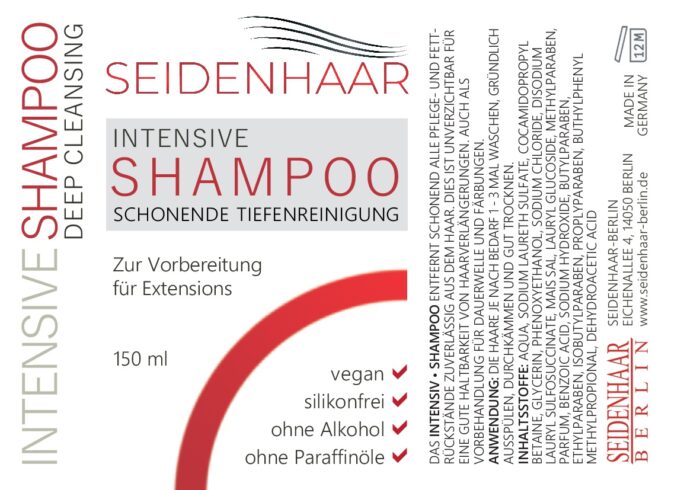 INTENSIVE SHAMPOO - SEIDENHAAR BERLIN